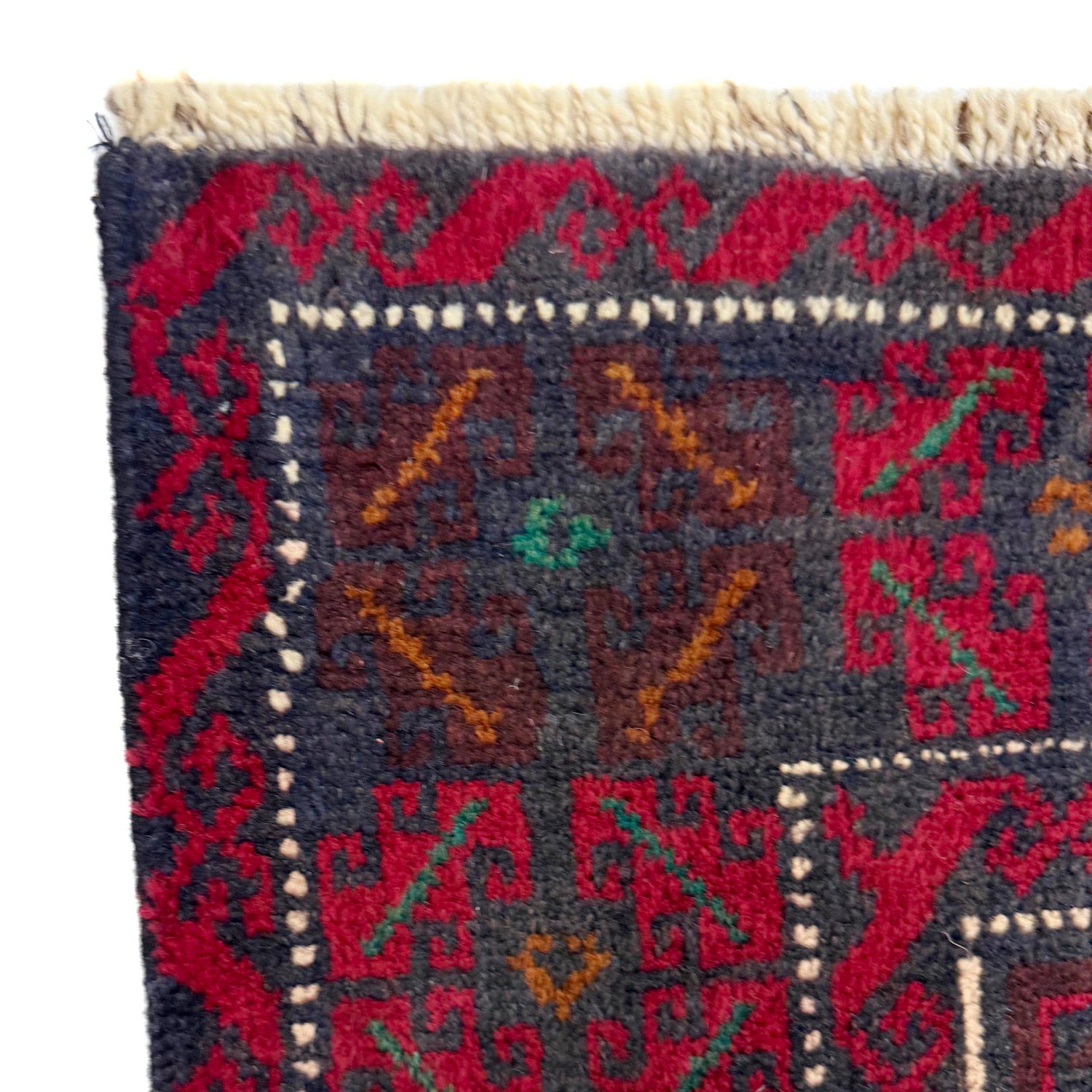 Baluchi Rug Handmade Multi Geometric 4x6 ft