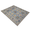 Kazak Rug Handmade Blue Medallion 4x7 ft