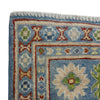 Kazak Rug Handmade Blue Medallion 4x7 ft