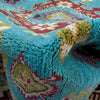 Kazak Rug Handmade Blue Medallion 4x7 ft