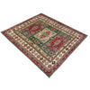Kazak Rug Handmade Multi Medallion 4x7 ft