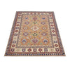 Kazak Rug Handmade Orange Medallion 4x7 ft