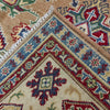 Kazak Rug Handmade Orange Medallion 4x7 ft