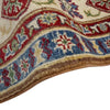 Kazak Rug Handmade Orange Medallion 4x7 ft