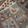 Bakhtiar Area Rug Handmade Gray Floral 4x6 ft