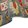 Bakhtiar Area Rug Handmade Gray Floral 4x6 ft