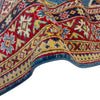 Kazak Rug Handmade Blue Medallion 4x6 ft