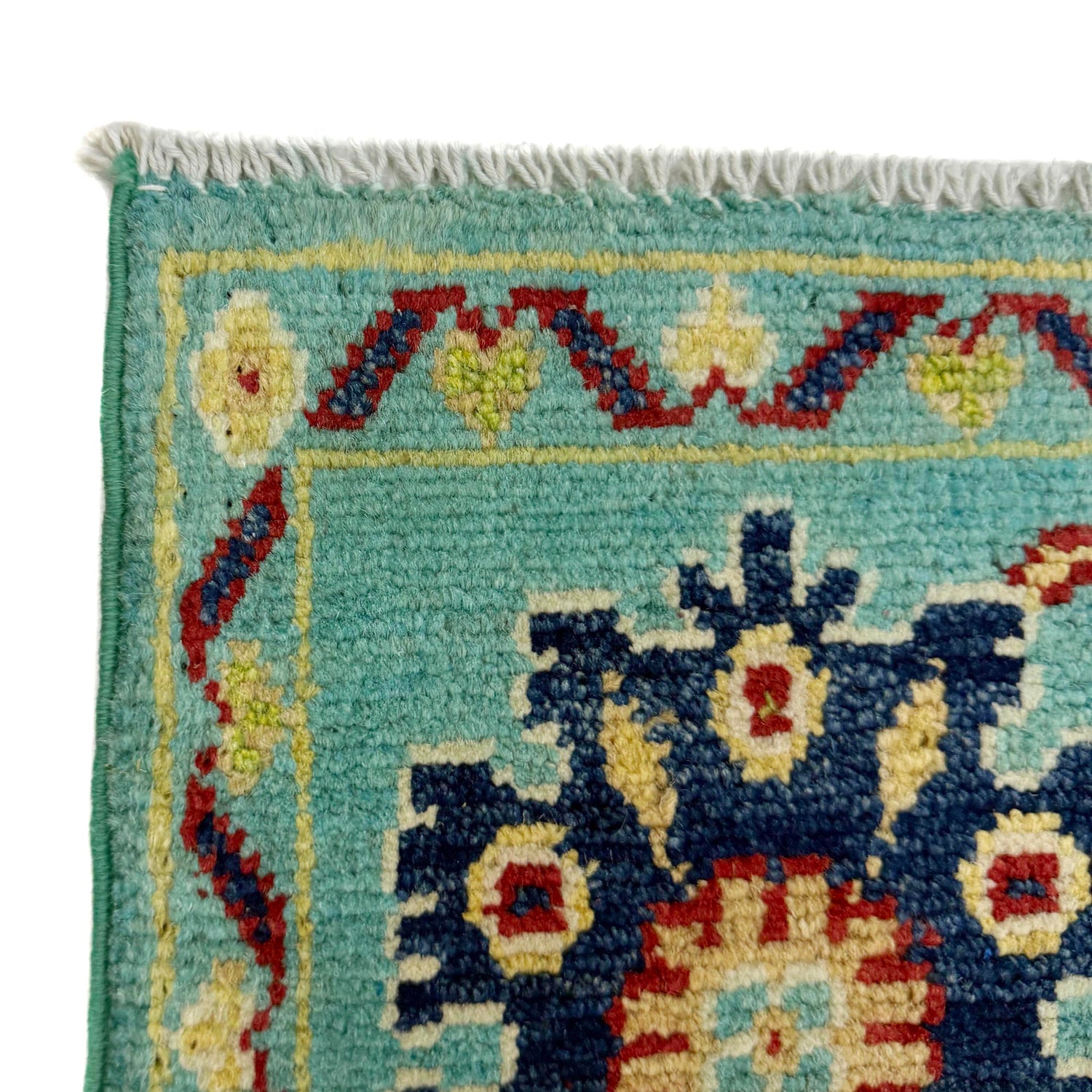 Sultani Area Rug Handmade Blue Floral 4x6 ft