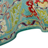 Sultani Area Rug Handmade Blue Floral 4x6 ft