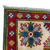 Kazak Rug Handmade Green Medallion 4x6 ft