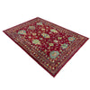 Sultani Area Rug Handmade Red Floral 4x6 ft