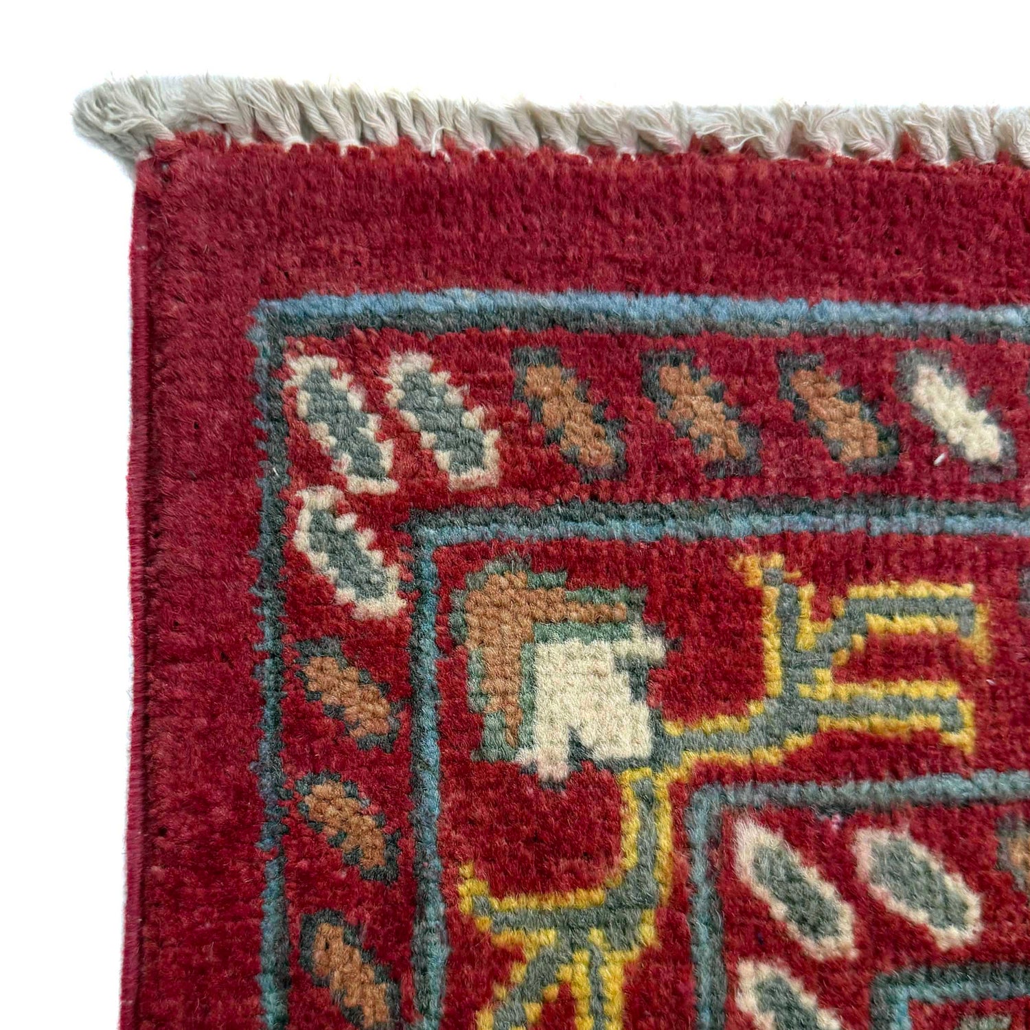 Sultani Area Rug Handmade Red Floral 4x6 ft