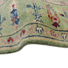Tree Of Life Area Rug Handmade Green Floral 4x6 ft