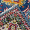 Kazak Rug Handmade Blue Medallion 4x7 ft