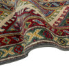 Kazak Rug Handmade Gray Medallion 4x7 ft