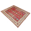 Kazak Rug Handmade Red Medallion 4x7 ft