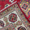 Kazak Rug Handmade Red Medallion 4x7 ft