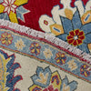 Kazak Rug Handmade Red Medallion 7x7 ft