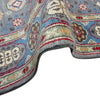 Kazak Rug Handmade Gray Medallion 4x6 ft