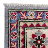 Kazak Rug Handmade Gray Medallion 4x6 ft