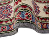 Kazak Rug Handmade Gray Medallion 4x6 ft