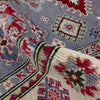 Kazak Rug Handmade Gray Medallion 4x6 ft