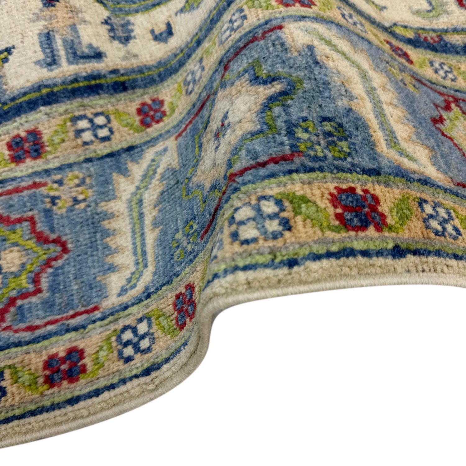 Heriz Area Rug Handmade Multi Medallion 4x6 ft