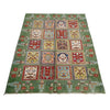 Bakhtiar Area Rug Handmade Green Floral 4x7 ft
