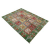Bakhtiar Area Rug Handmade Green Floral 4x7 ft