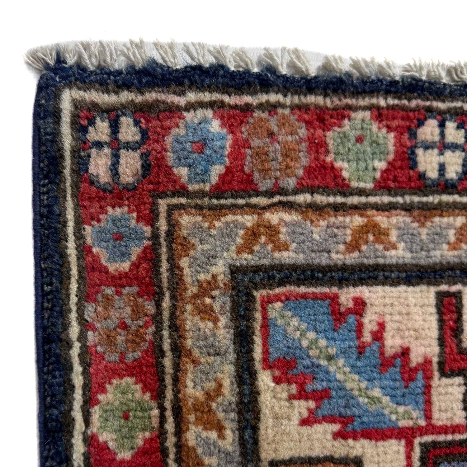 Kazak Rug Handmade Multi Medallion 4x7 ft