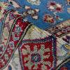 Kazak Rug Handmade Blue Medallion 5x8 ft