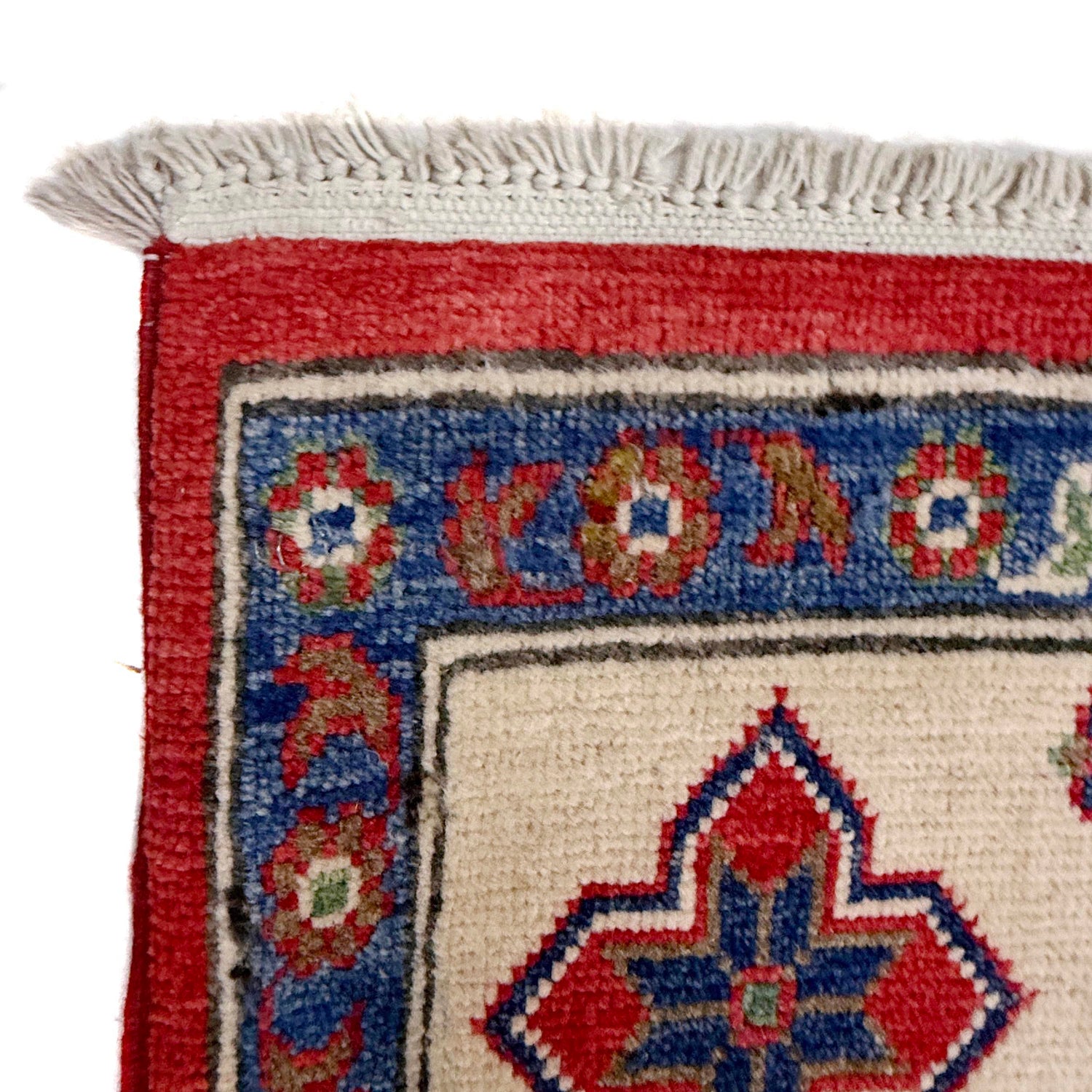 Kazak Rug Handmade Red Medallion 7x10 ft