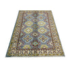 Kazak Rug Handmade Blue Medallion 3x5 ft