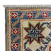 Kazak Rug Handmade Gray Medallion 4x6 ft