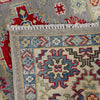 Kazak Rug Handmade Gray Medallion 4x6 ft