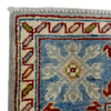 Kazak Rug Handmade Gray Medallion 4x6 ft