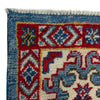 Kazak Rug Handmade Blue Medallion 5x8 ft