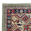 Kazak Rug Handmade Green Medallion 5x8 ft
