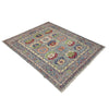 Waziri Area Rug Handmade Multi Medallion 5x8 ft