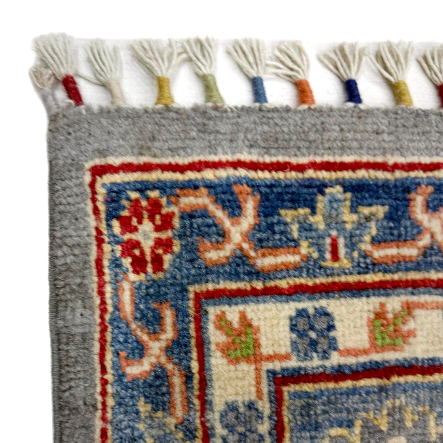 Waziri Area Rug Handmade Multi Medallion 5x8 ft