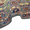 Waziri Area Rug Handmade Multi Medallion 5x8 ft