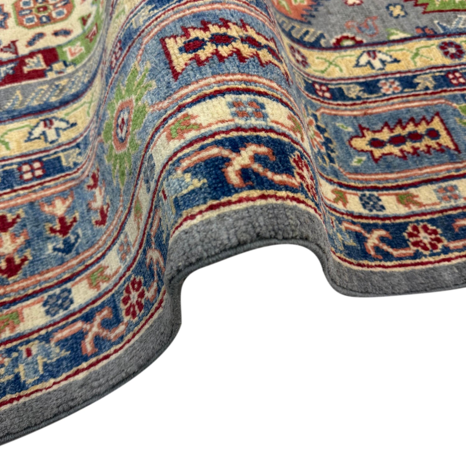 Waziri Area Rug Handmade Multi Medallion 5x8 ft