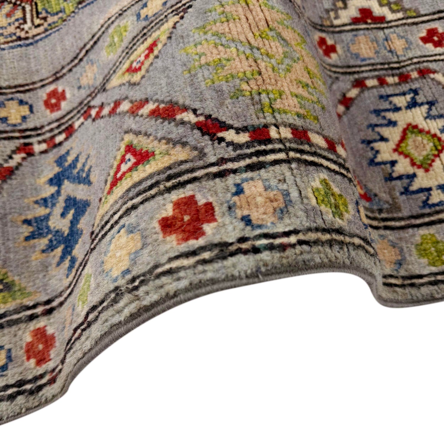 Waziri Runner Handmade Gray Medallion 10' Runner