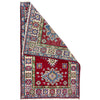 Kazak Rug Handmade Red Medallion 2 x 3 ft