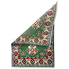 Kazak Rug Handmade Green Medallion 2 x 3 ft