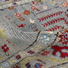 Kazak Rug Handmade Gray Medallion 10' Runner