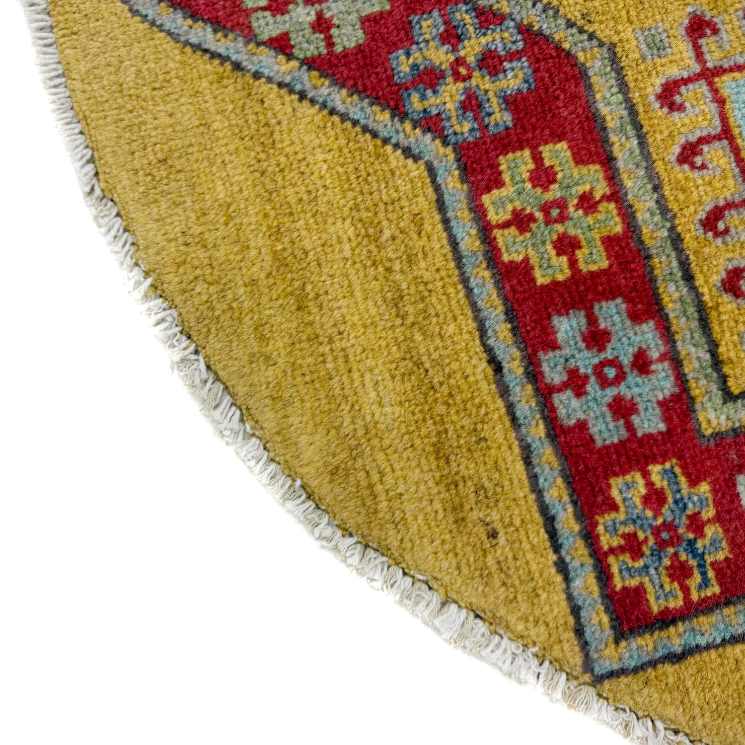 Kazak Rug Handmade Multi Medallion 3x3 ft