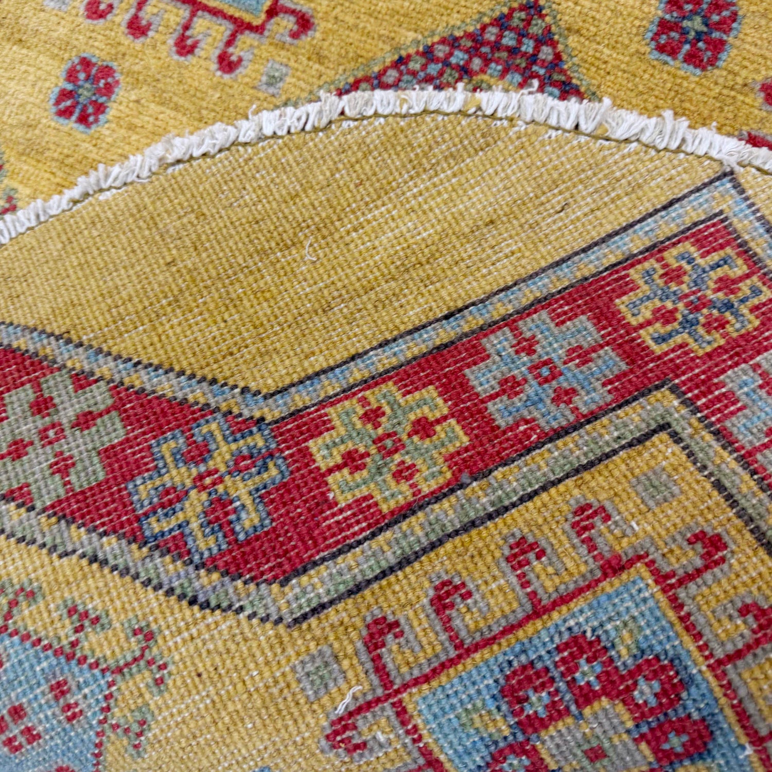 Kazak Rug Handmade Multi Medallion 3x3 ft
