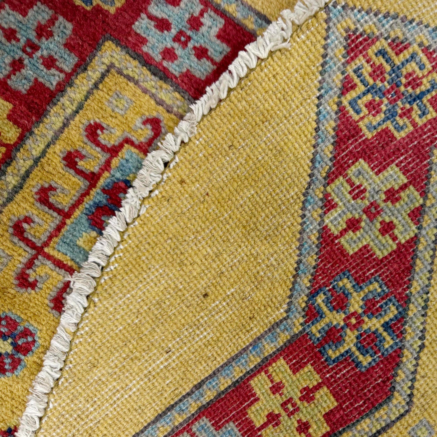 Kazak Rug Handmade Multi Medallion 3x3 ft