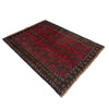 Baluchi Rug Handmade Red Geometric 2x4 ft